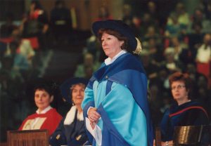 Louise Arbour, CC, receiving her Honorary Degree in 2001