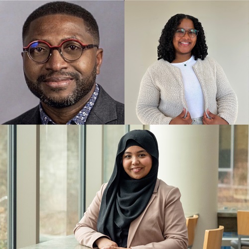 The three MSVU 2026 Spring Valedictorians: top left, Orinari Francis Wokoma; top right, Suwela Paim Vassoa; and bottom, Ummay Siddiqua Moutushi