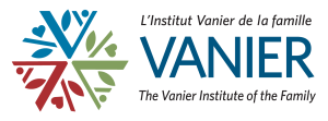The logo for the Vanier Institute of the Family, featuring a hexagon with red, green, and blue leaves, with the text "Vanier: The Vanier Institute of the Family" to the right of the logo