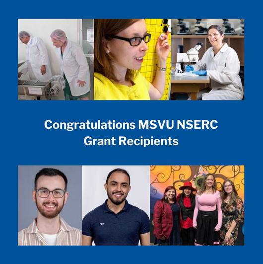 The 5 NSERC Grant Recipients, with the text 